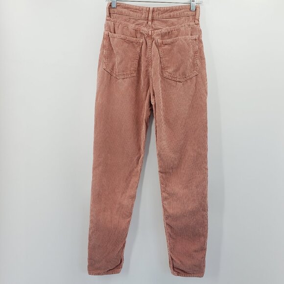 Free People We The Free Corduroy Pants Size 26 Mauve Pink High Rise Skinny Ankle - Picture 6 of 9